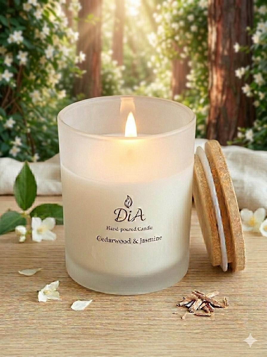 Frosted Glass Candle
